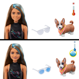 Кукла Барби Color Reveal Неоновая серия в Синем оттенке