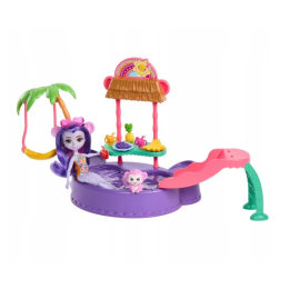 Игровой набор Enchantimals Sunshine Beach Обезьяна Мэгги с питомцем