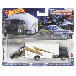 Машинка Hot Wheels Premium 'Nissan Silvia' Team Transport