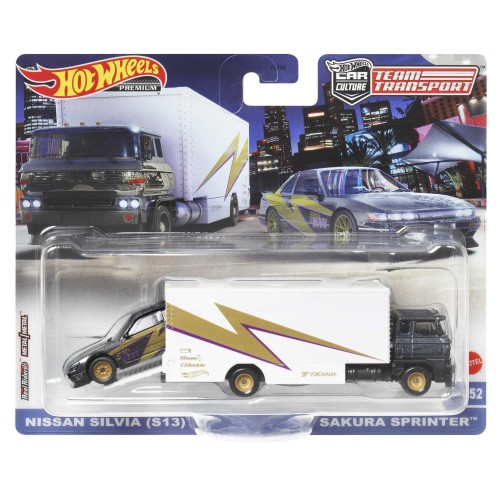 Машинка Hot Wheels Premium 'Nissan Silvia' Team Transport