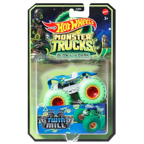 Машинка Hot Wheels Монстр трак светящийся в темноте в ассортименте