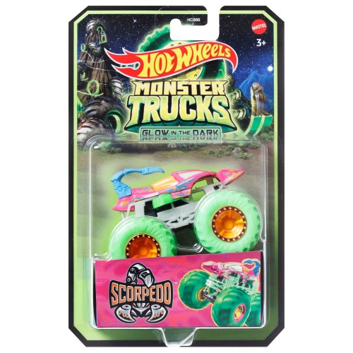 Машинка Hot Wheels Монстр трак светящийся в темноте в ассортименте